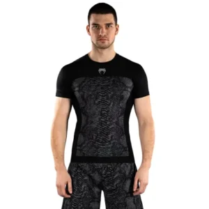 Venum Rashguard Krótki Rękaw Short Sleeve G-Fit Scales Black/Grey