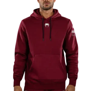UFC Venum Bluza Z Kapturem Authentic Fight Week Zenith Burgundy Pullover Hoodie