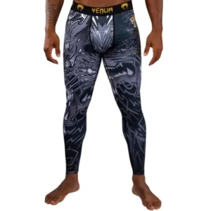 Venum Legginsy Spats Wolf Atak Black/Grey